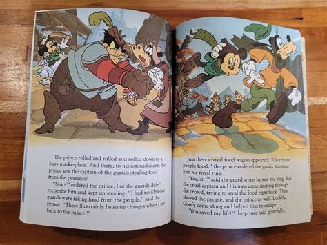 Mickey Mouse in Prince and the Pauper - 1990 Little Golden Book - Vintage Child Book, Walt ...