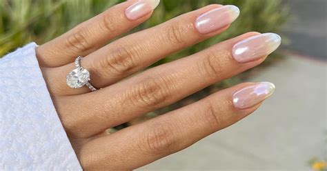 engagement nail ideas     chic    ring