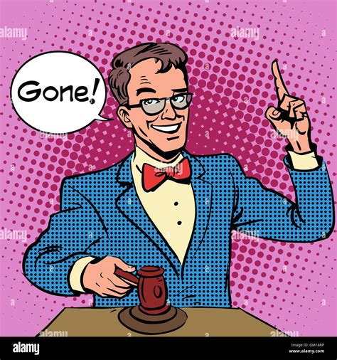 Auction auctioneer sells Stock Vector Image & Art - Alamy