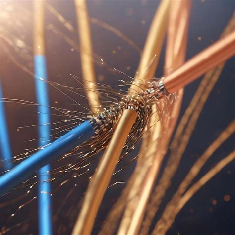 premium photo binary code flies   wire internet cables