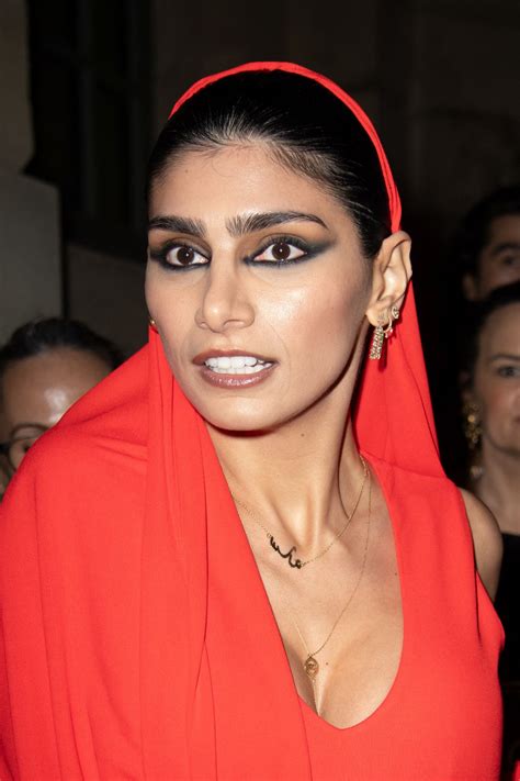 MIA KHALIFA at Schiaparelli Show at Paris Fashion Week 02/29/2024