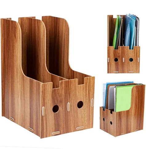 magazine files organisateur bureau magazine file holder wooden file