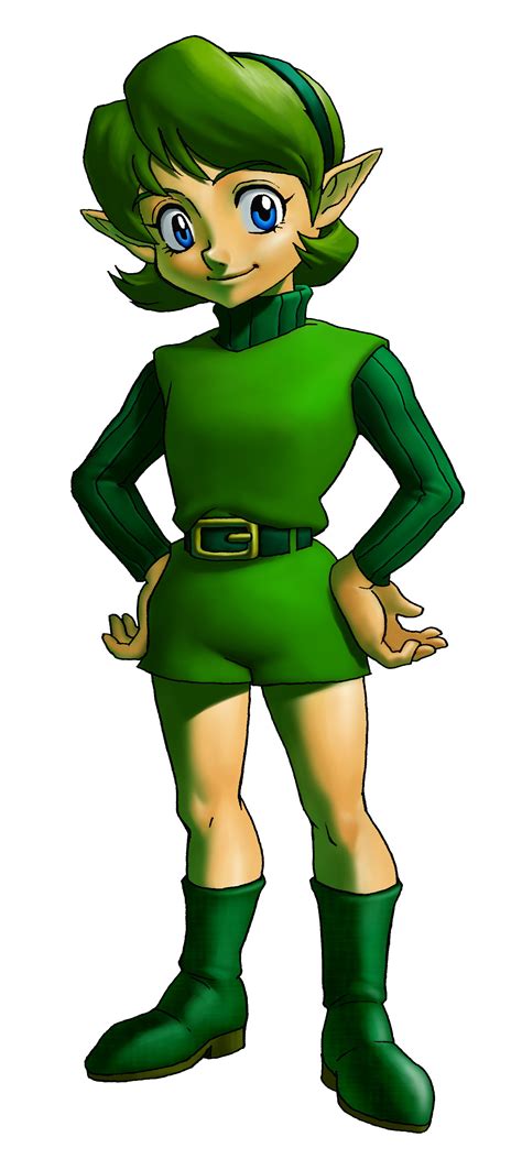 Saria (Artwork - Personnages - Ocarina of Time) - Puissance-Zelda
