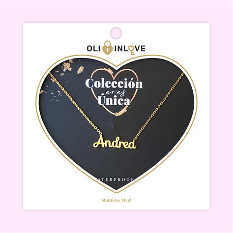 El collar de acero con nombre Andrea: un símbolo de fuerza y belleza