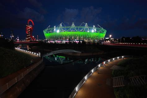 The Olympic Stadium, London, illuminated at night [0167] | Flickr