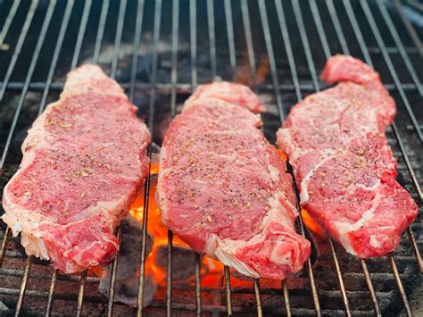 NY Strip steaks on the charcoal grill! - Dining and Cooking