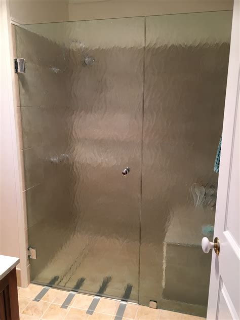 frameless obscure shower screen - Greg's Glass & Glazing