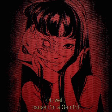 Download Gemini Anime Girl Grunge PFP Wallpaper | Wallpapers.com