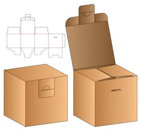 creative box packaging template design
