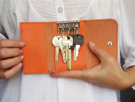 Leather Key Wallet. Leather Key Case. Leather Key Holder. Leather Key ...