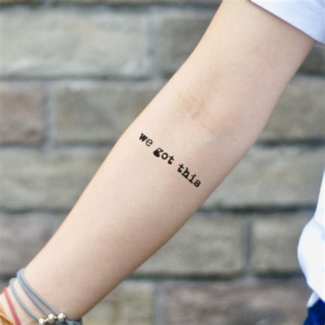 We Got This Temporary Tattoo Sticker (set of 2) - Etsy