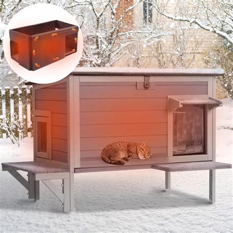 Tucker Murphy Pet™ Outdoor Cat House Insulated Feral Cat Shelter