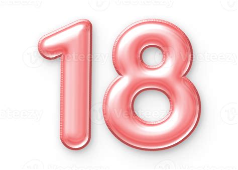 number balloon pink  png
