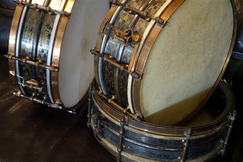 Ludwig Black Beauty 1920 Engraved Drum For Sale Plektrum