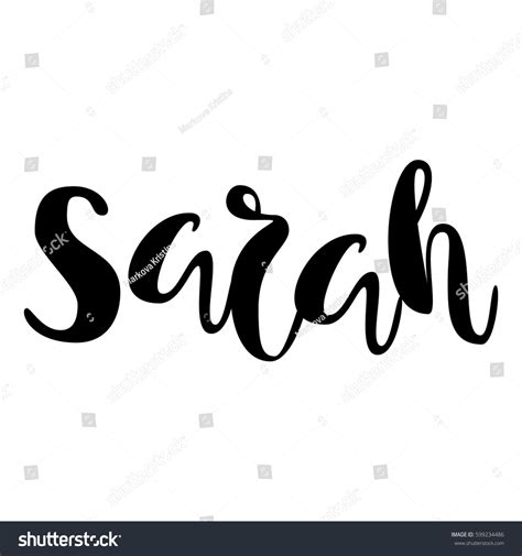 57 Lettering Sarah Stock Vectors, Images & Vector Art | Shutterstock