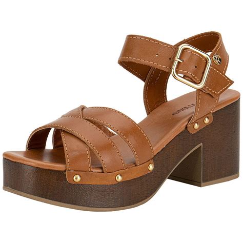 Sandalia Marrom Meia Pata - SANDÁLIA FEMININA MEIA PATA BOTTERO 370508 Marrom