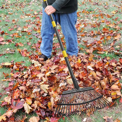 Snapklik.com : 65 Inch Rake For Leaves, Rakes For Lawns Heavy Duty Hoe