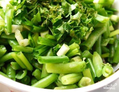 Салат из фасоли стручковой - пошаговый рецепт с фото на Повар.ру