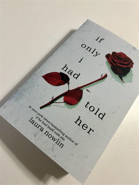 Book Review: If Only I Had Told Her by Laura Nowlin - Heidi Dischler