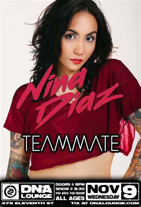 Nina Diaz Live at DNA Lounge at DNA Lounge in San Francisco - November