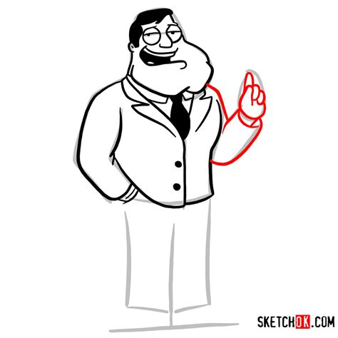 How to draw Stan Smith | American Dad - Sketchok easy drawing guides