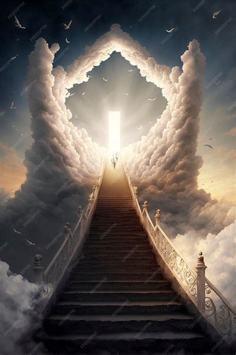 Premium Photo | Stairway to heaven