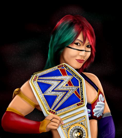 [Fan Art] Asuka as Smackdown Women's Champion : r/SquaredCircle