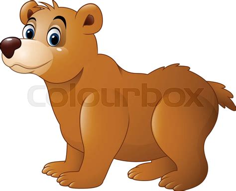 Cute baby bear cartoon | Stock vector | Colourbox