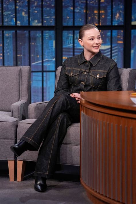 Chloë Moretz at Late Night with Seth Meyers on November 18, 2025