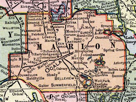 Map Of Marion County - Map Of West