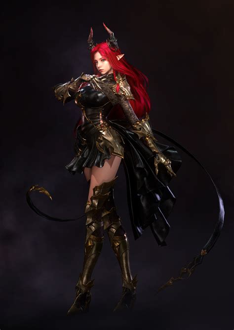 ArtStation - Succubus!!, JAEYOUNG JEONG | Fantasy art women, Fantasy