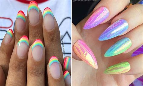 Ombre Rainbow Nails