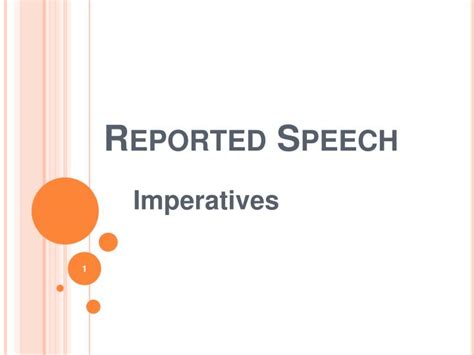 PPT - Reported Speech PowerPoint Presentation, free download - ID:1401396