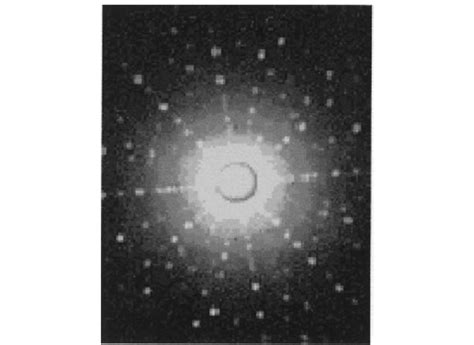 laue diffraction pattern  large stain   middle