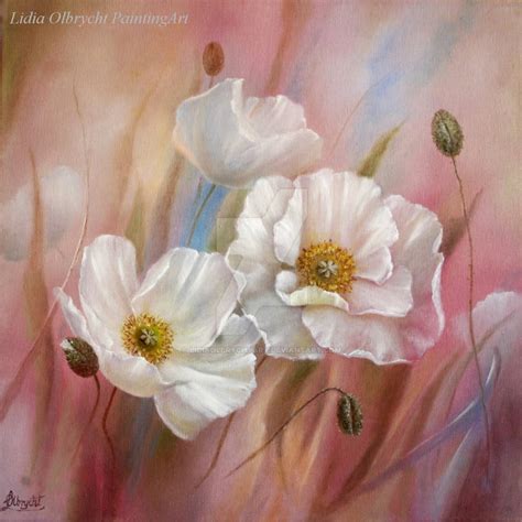 Poppies in a meadow/ oil painting by LidiaOlbrychtArt on DeviantArt