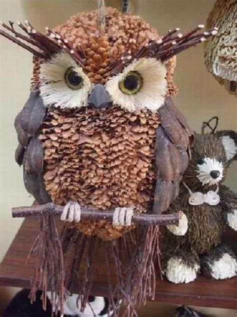 Сова из шишек 100 фото | Owl crafts, Pine cone art, Pine cone crafts