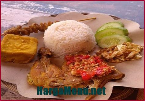 harga menu ayam gepuk pak gembus harga menu