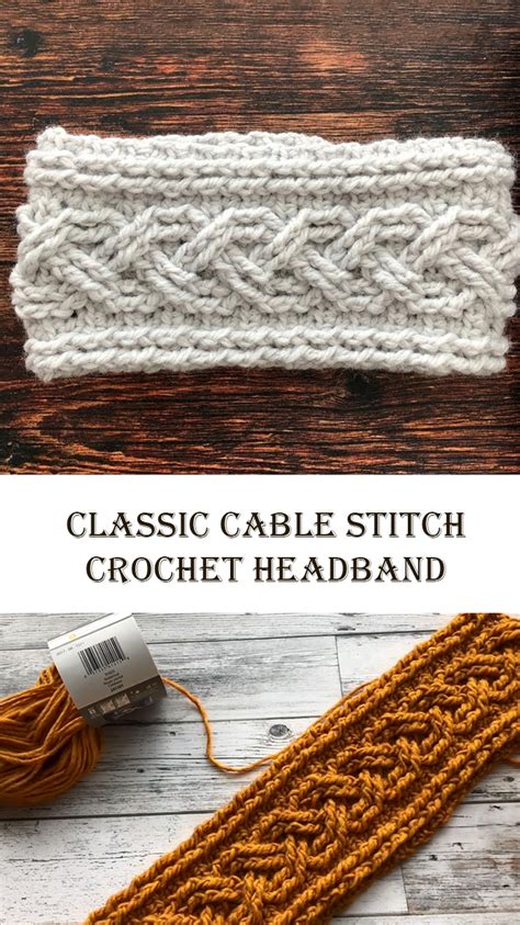 Cable Stitch Crochet Headband Patterns For Beginners