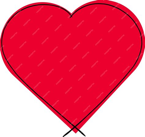 premium vector icon red heart  outline vector