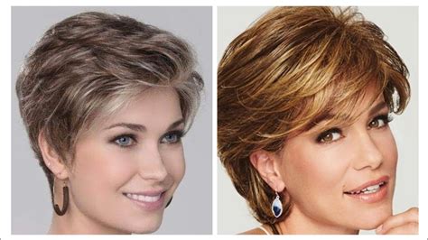 short haircuts  women    thin hair youtube