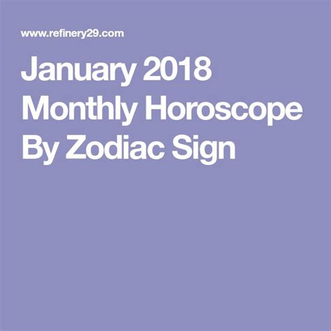 Your January Horoscope Is Here! | Horoscope, Monthly horoscope, January