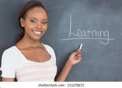 Teacher Showing Blackboard Classroom Stock Photo 111278672 | Shutterstock