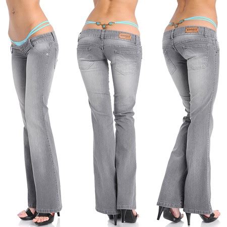 sexy  hot wearing  rise jeans  girls women fashion stylish