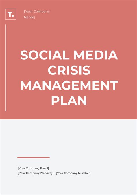 Free Crisis Management Plan Templates, Editable and Printable