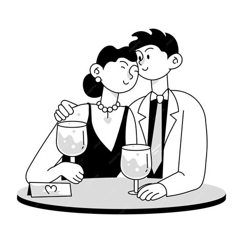 Premium Vector | Couple Spooning Doodle Mini Illustrations