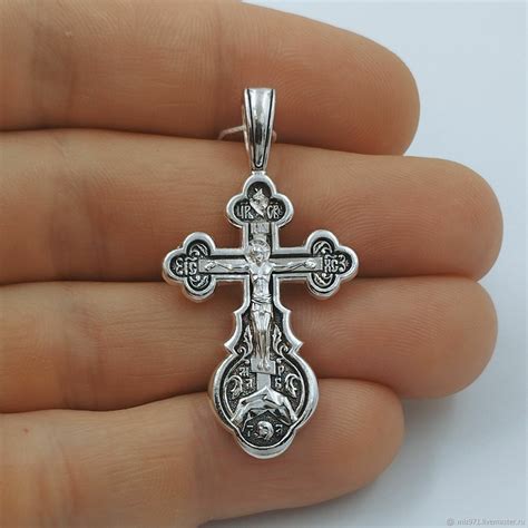 Серебряный крест, икона Божией Матери Знамение, 209 купить в интернет ...