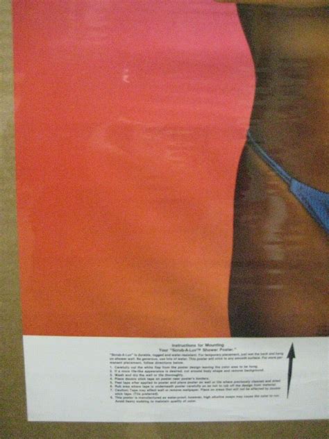 SCRUB-A-LUV SHOWER DEBORAH ZULLO VINTAGE POSTER HOT GIRL 1986 CNG1108