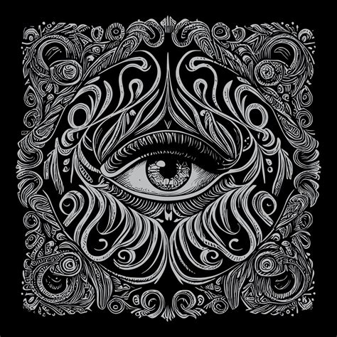 Angel eye illustrations typically portray a pair of serene, glowing