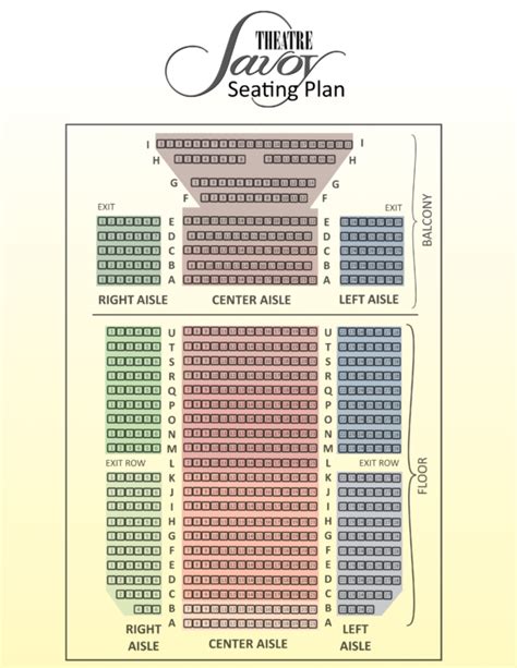 Seating Layout - Savoy Theatre