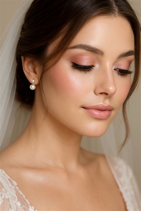 romantic soft glam bridal makeup wedding beauty ideas bridal makeup